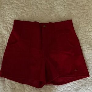 Insanely 80’s Vintage Op Women's Red Corduroy Shorts